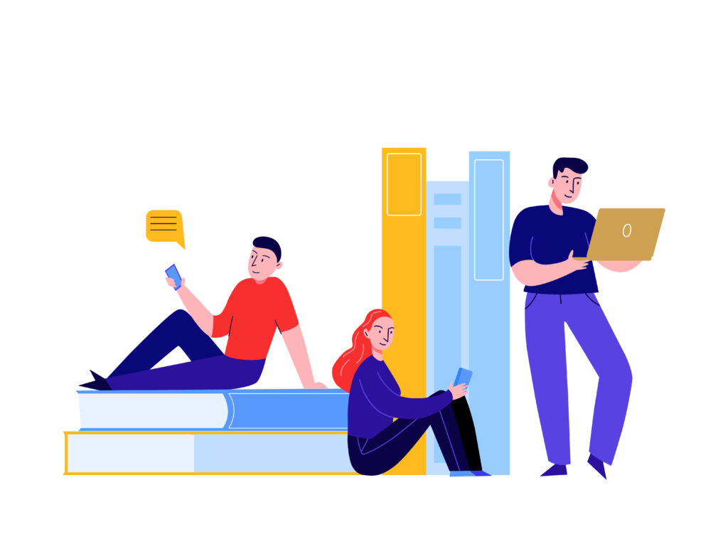Студенты думают, как заказать курсовую, дипломную или иную работу